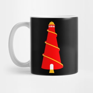 Hester Skelter in red, white and yellow Mug